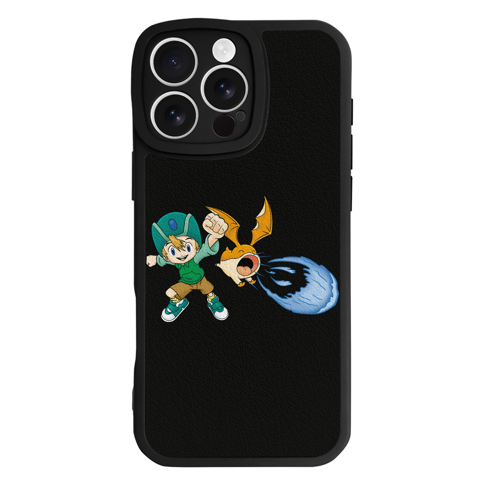 （画像用） Digimon デジタルモンスター/デジモン 【iPhone 16シリーズ対応】シリコンスマホケース（レザー調） 材質：シリコン